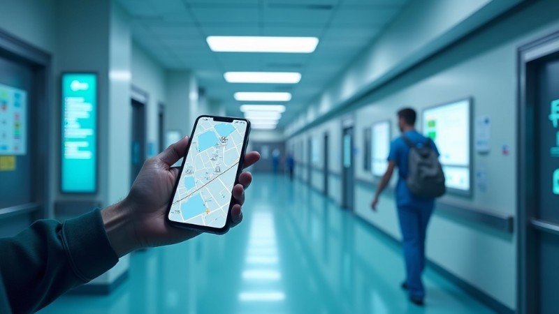 The evolution of indoor navigation: From static maps to intelligent guidance, Concept art for illustrative purpose, tags: guida navigazione - Monok