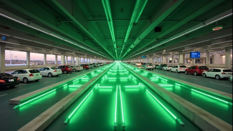 New parking guidance system enhances navigation at Phoenix Sky Harbor, Concept art for illustrative purpose, tags: sistema di guida al parcheggio - Monok
